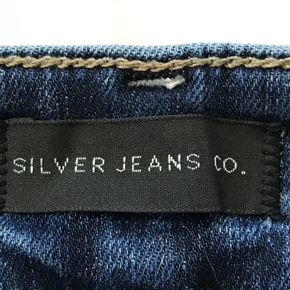 Silver Grayson Jeans Men 34x32 Blue Mid Rise Medium Wash Stretch Straight Leg - Picture 3 of 12